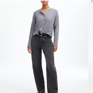 Madewell Black Barrell Jeans